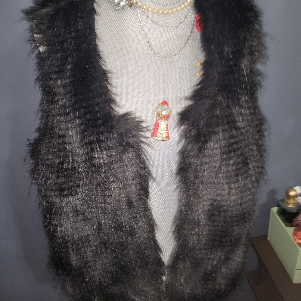 Faux fur vest